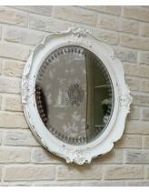 Зеркало настенное "Белый антик"